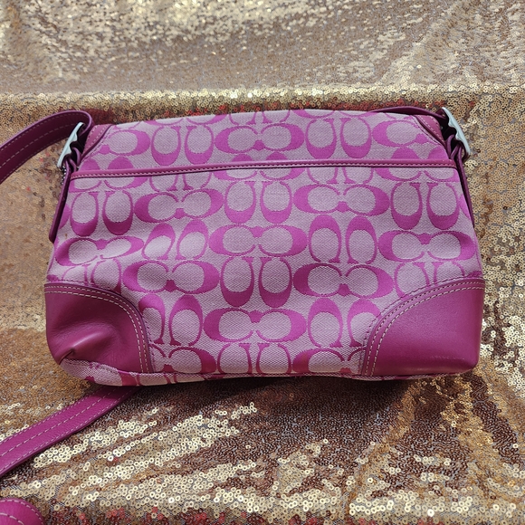 Coach Pink Logo Crossbody Bag - Picture 2 of 11